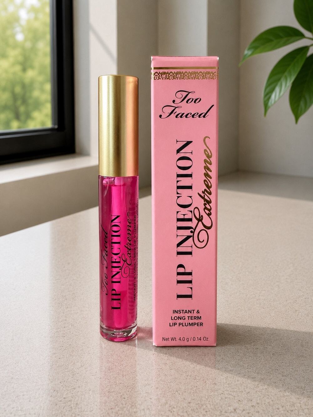 $33 New Too Faced Lip Injection Extreme Bubblegum Yum Lip Plumper